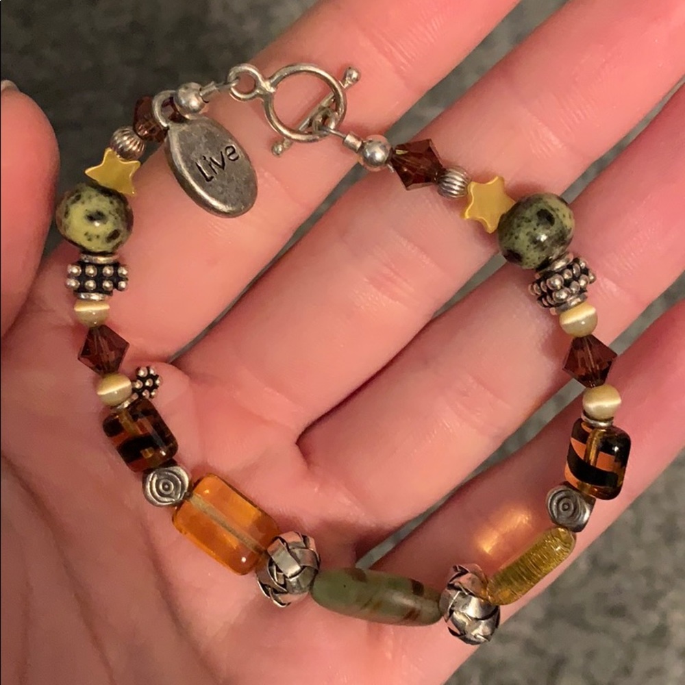 Beaded “Live” Clasp Bracelet